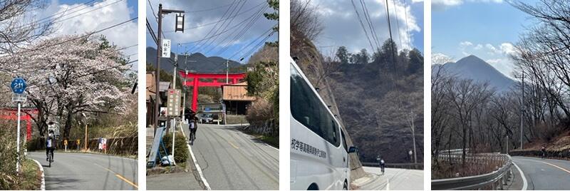 春休みの練習（榛名山での登坂練習）