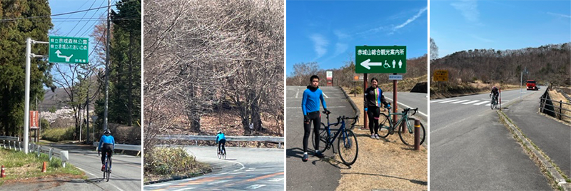 赤城山での登坂練習